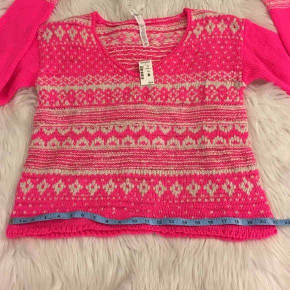 NWT | Aeropostale | sweater | pink & white - Picture 9 of 14